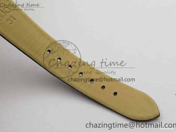 0406 ZeroBulk Ladies’ De Ville Trésor Diamond SS 3AF 1:1 Best Edition White Dial Black Markers On Black fabric strap Swiss Quartz 7880